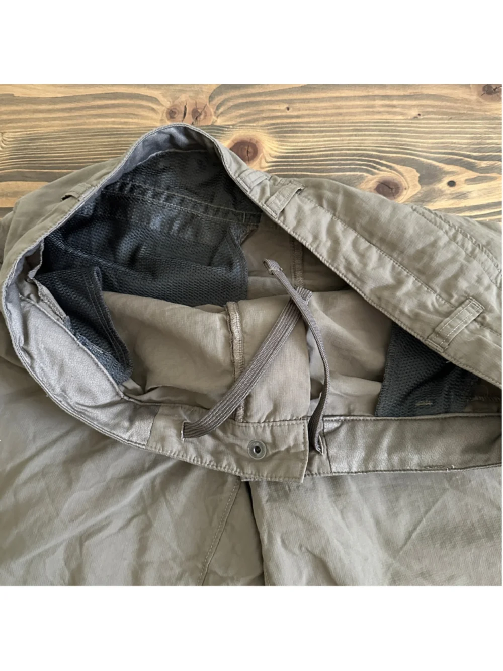 Men's The North Face Shorts Size 36 Gray Flat Front Nylon Hiking Outdoor